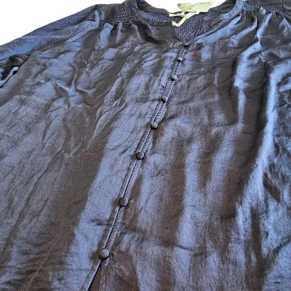 🆕 Rose & Olive Tunic Top Womens 3X Solid Blouse flowy plus size purple mauve - Picture 4 of 16